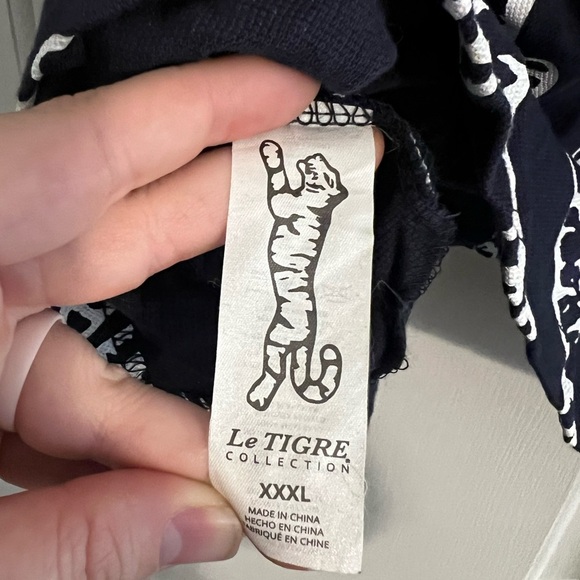 NWT Le Tigre All Over Print Navy Polo - Picture 8 of 10